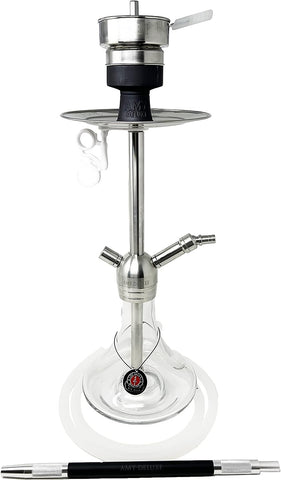 Amy Deluxe Hookah Medium Size - Stainless Steel Medium Size Shisha