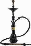 KHALIL MAAMOON KM BLACK ERS LARGE SIZE HOOKAH SHISA NARGUILE 32 INCHES TALL